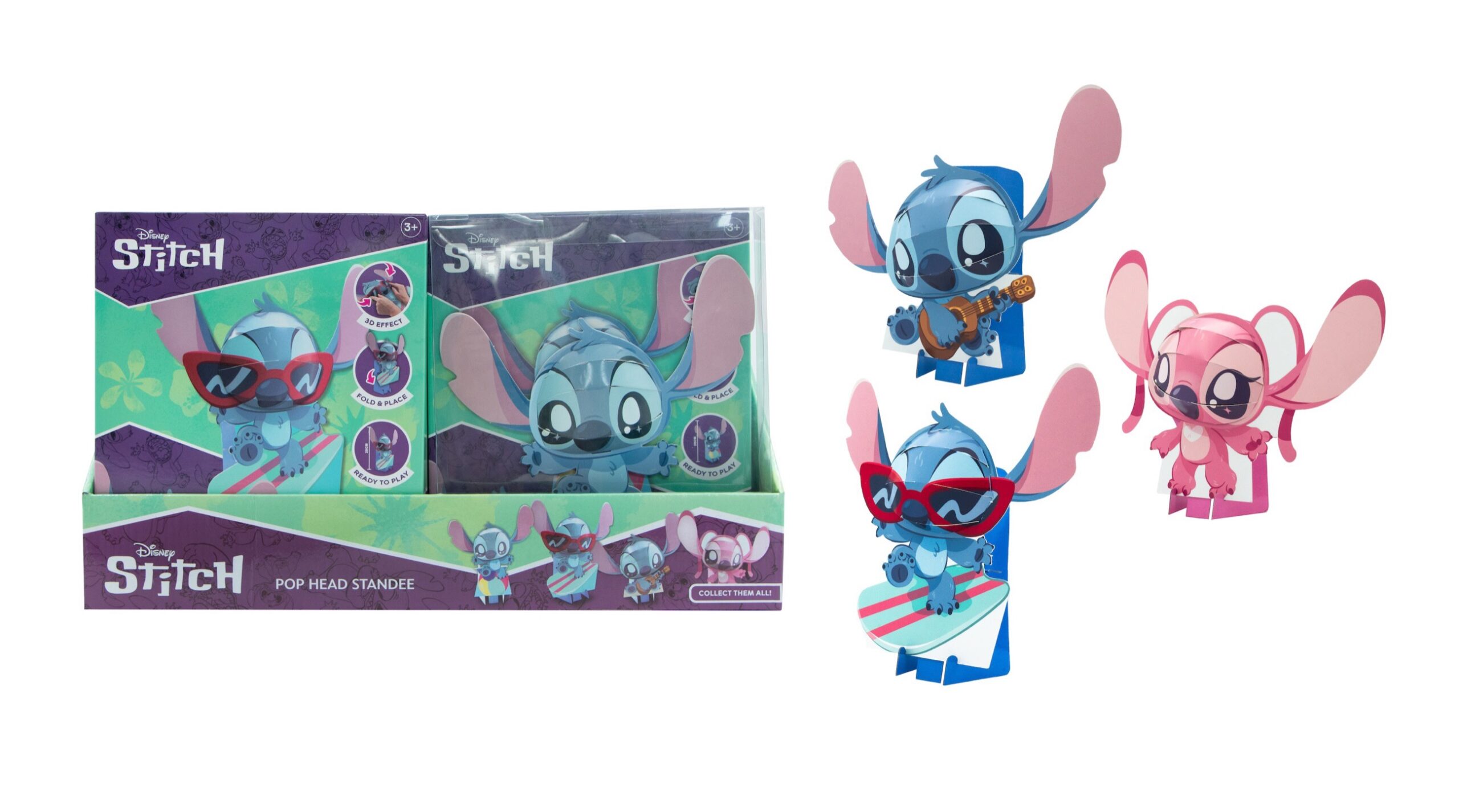 STITCH Statuetta Pop Head 3D 20cm – In bustina – In espo da 12pz 4ass…x48